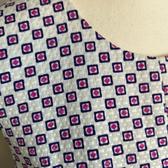 Preppy CLUB MONACO "Salma" Cross Back Pegged Midi Women's Dress SZ 6 - Picture 5 of 13